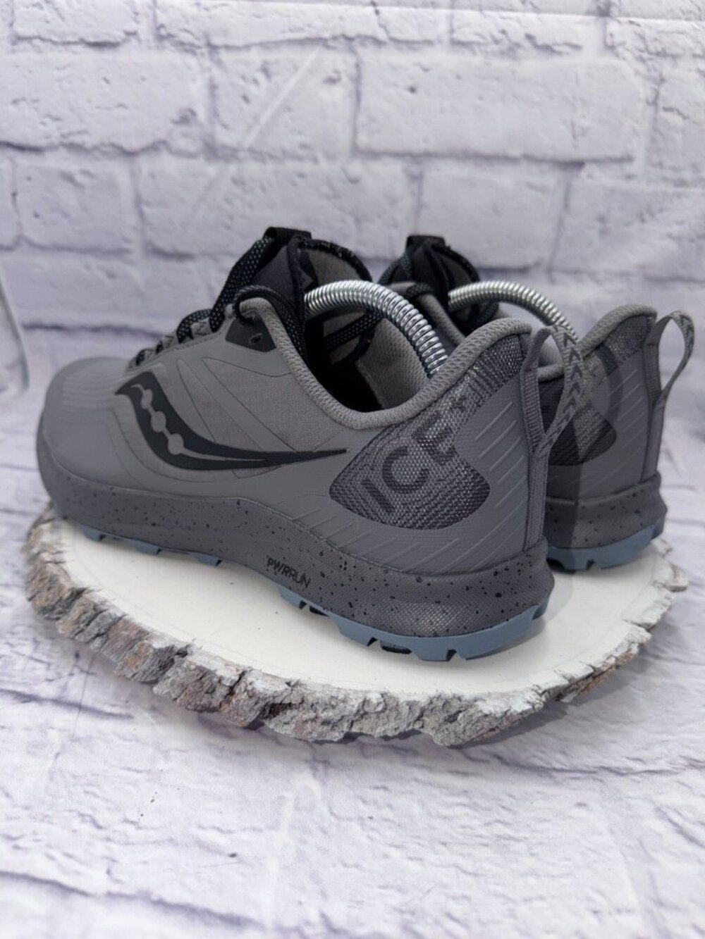 Saucony Womens Peregrine ICE+ 3 Trail Running Hiking Shoes Gray Size 11 - Picture 6 of 10